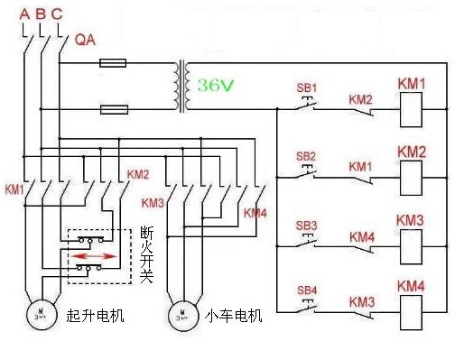 進(jìn)口微電葫蘆接線圖